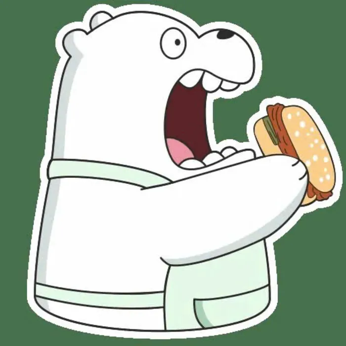 avatar gấu trắng cute