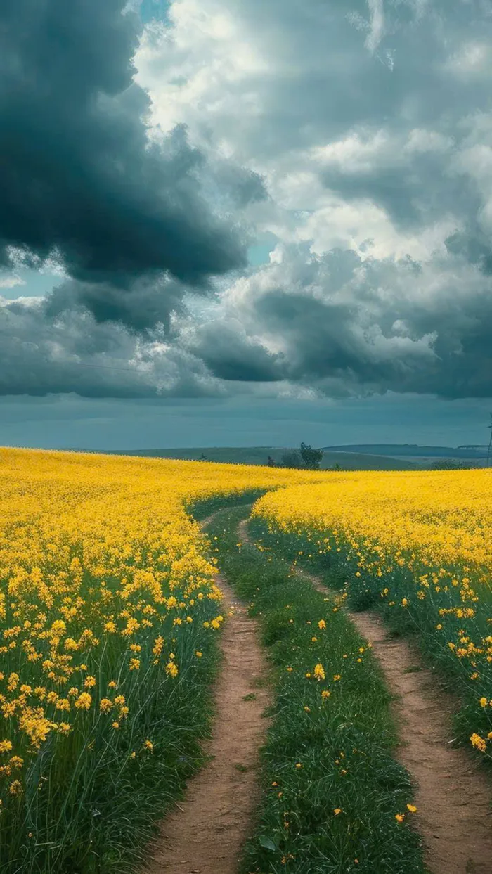 cảnh cánh đồng hoa đẹp nhất