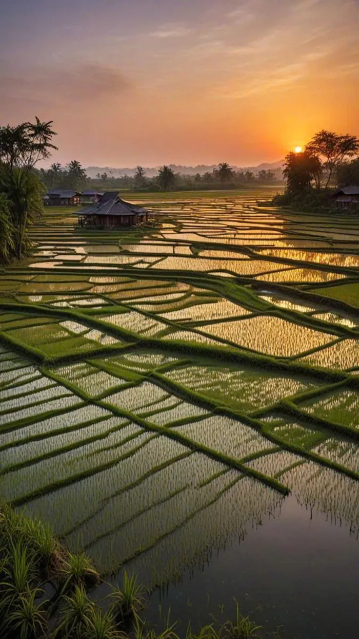 cảnh cánh đồng