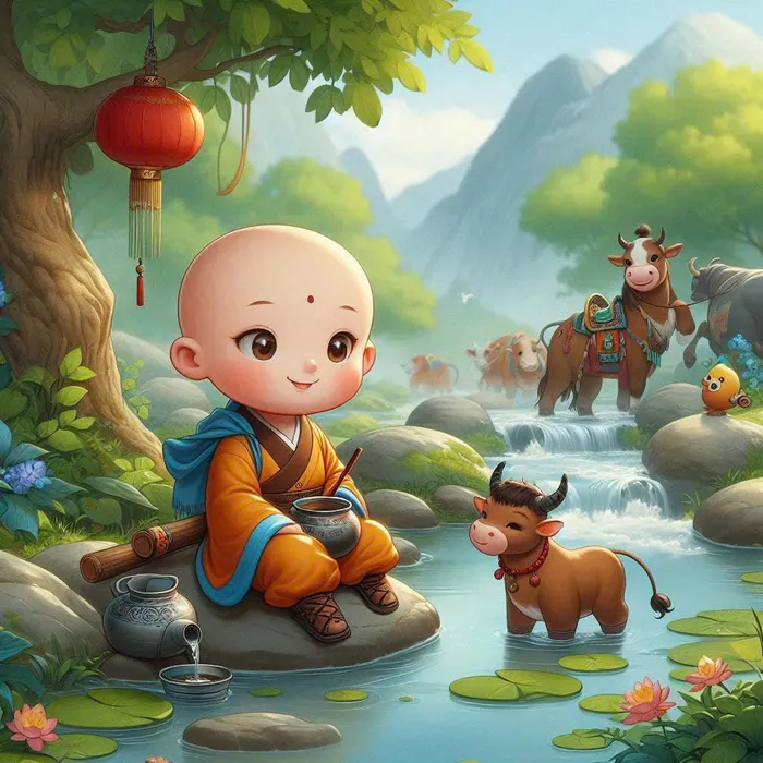 chú tiểu ảnh phật đẹp làm hình nền