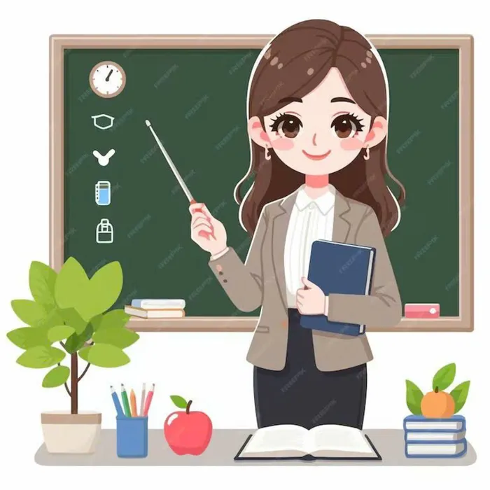 cô giảng bài ảnh