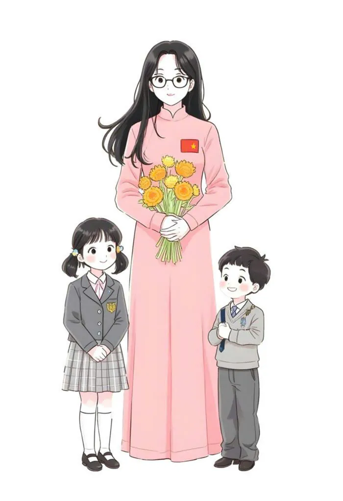 cô giáo và học sinh ảnh