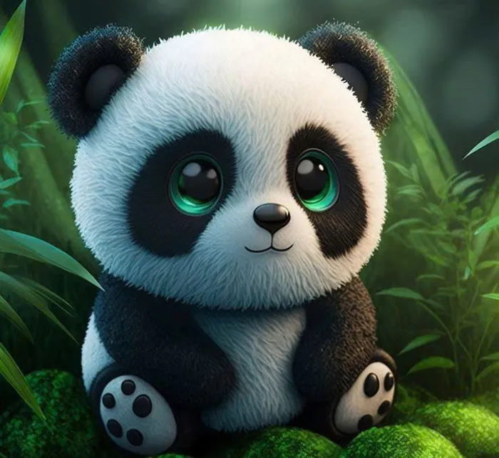 gấu trúc dễ thương