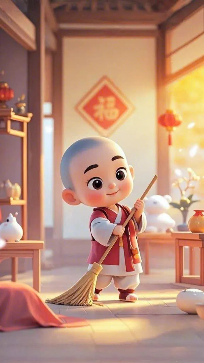 hình ảnh chú tiểu dễ thương