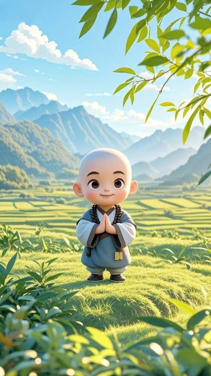 hình ảnh chú tiểu ngộ nghĩnh