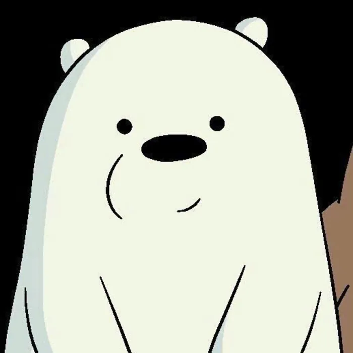 hình ảnh gấu trắng hoạt hình buồn