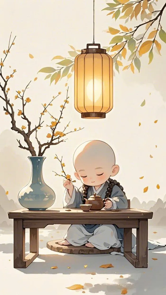 hình nền chú tiểu dễ thương