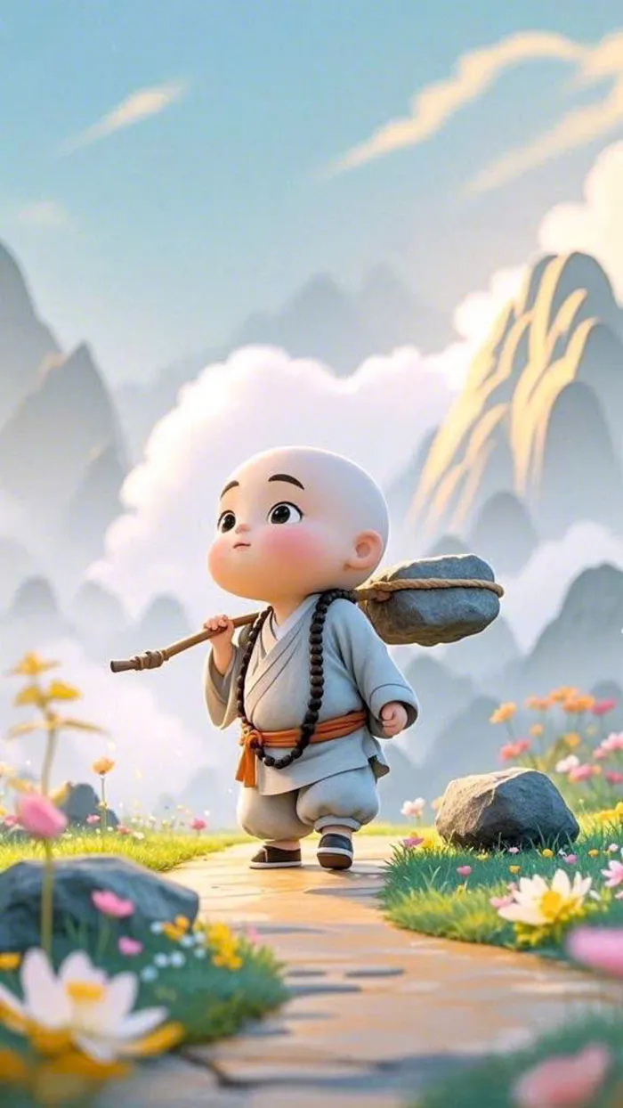 hình nền điện thoại chú tiểu