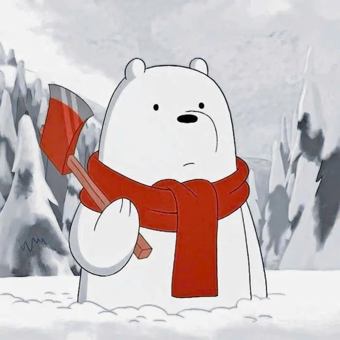 hình nền điện thoại gấu trắng