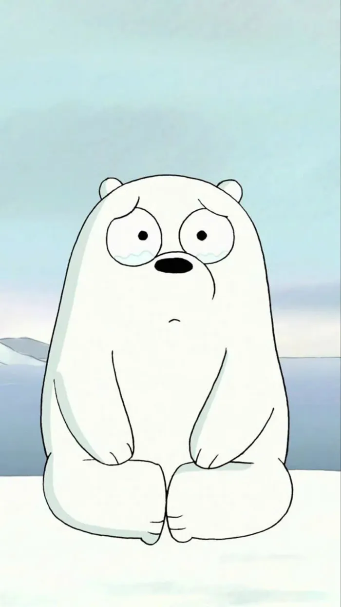 hình nền gấu trắng dễ thương