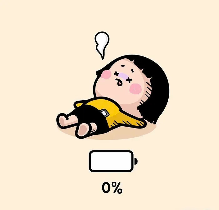 những hình ảnh mệt mỏi dễ thương