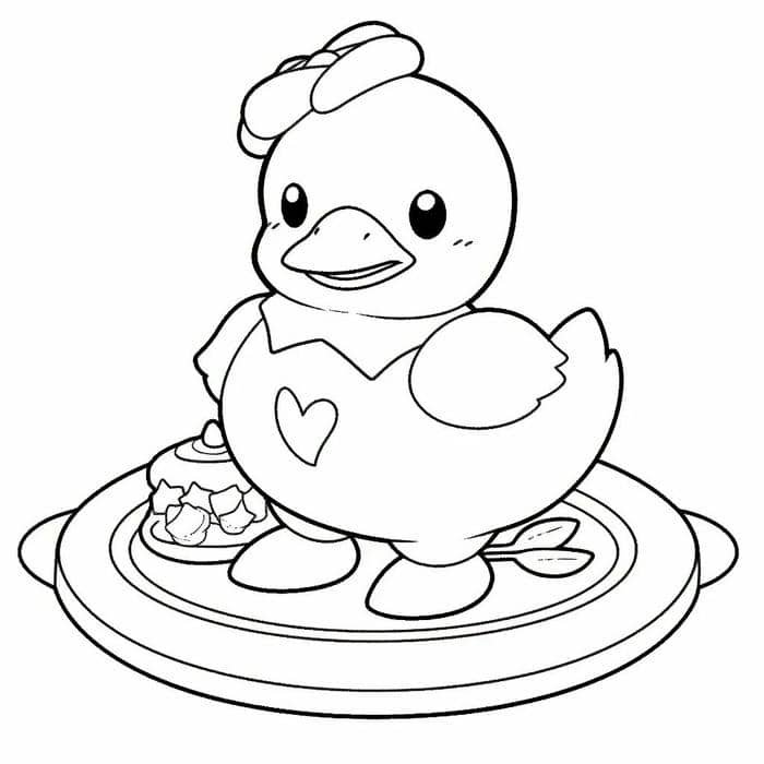 ảnh con vịt hình vẽ