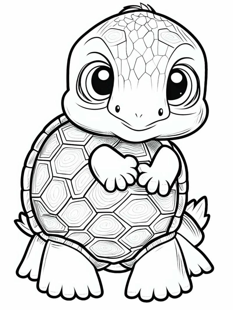 ảnh tô màu con rùa