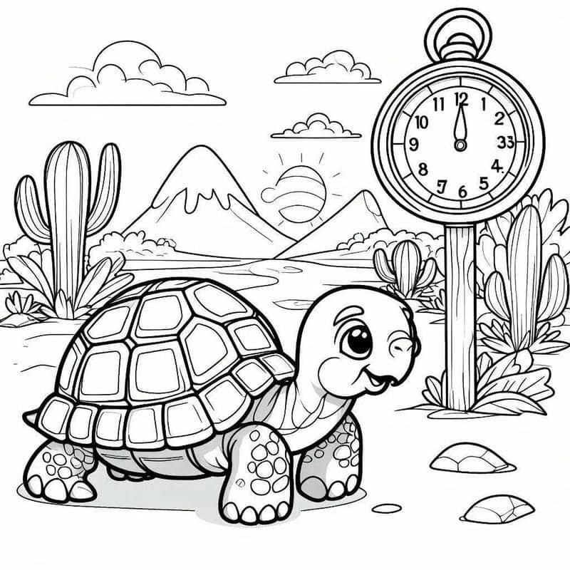 ảnh tranh tô màu con rùa