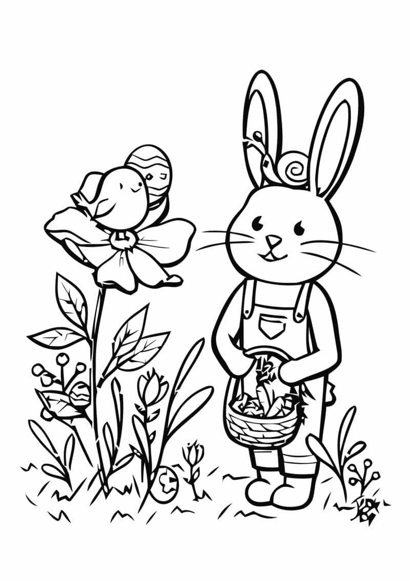 chibi hình vẽ con thỏ cute