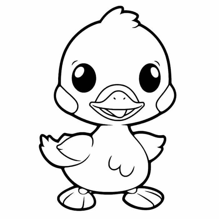 con vịt hình vẽ