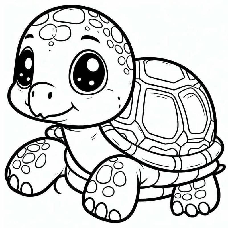 hình ảnh con rùa tô màu