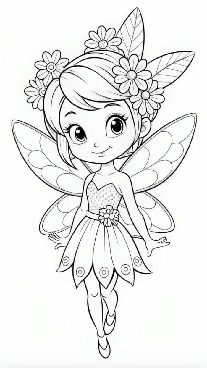 hình ảnh tranh tô màu búp bê