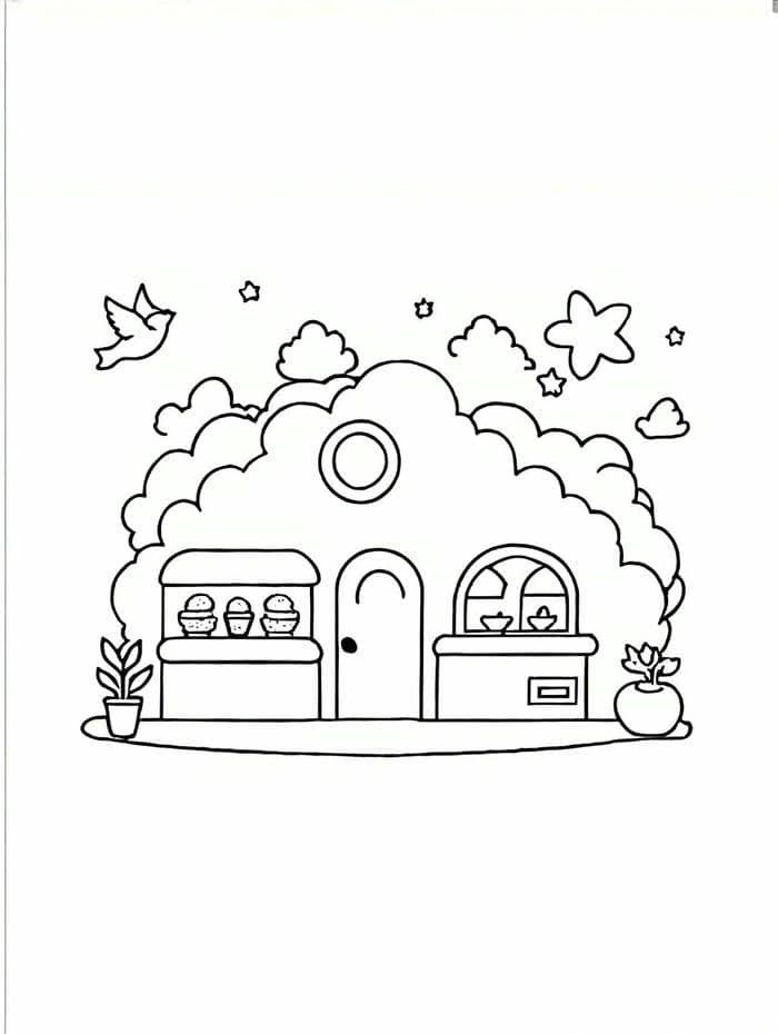 hình ảnh vẽ ngôi nhà