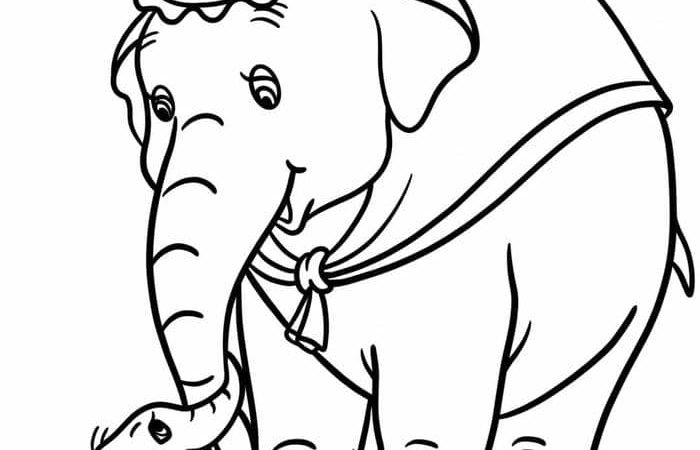Tổng hợp 80+ tranh tô màu con voi siêu cute, đáng yêu cho bé