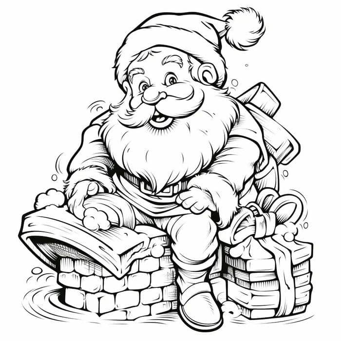 hình ông già noel cho bé tô màu