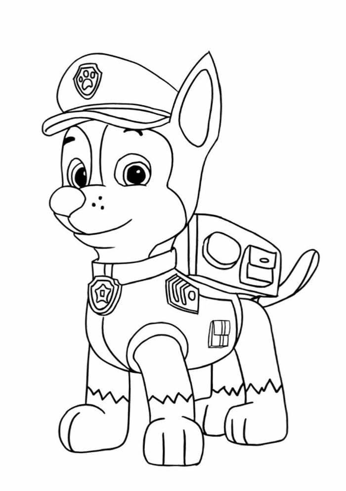 hình tô màu con chó