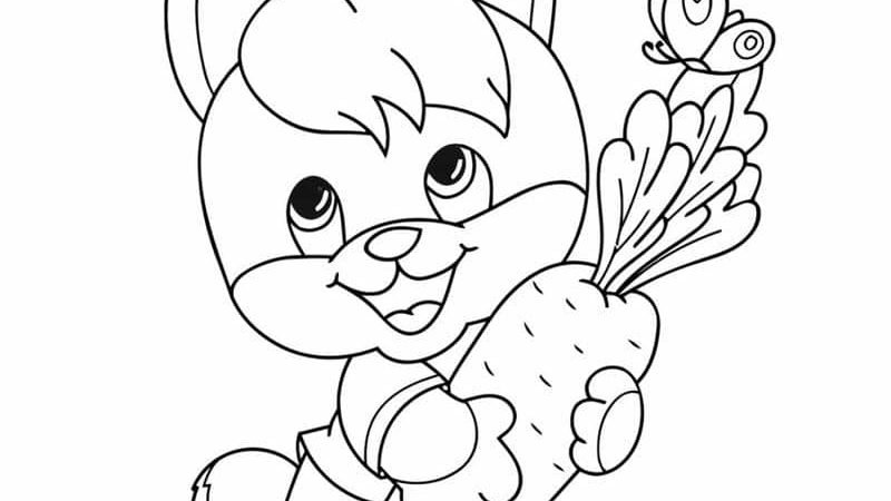 Bộ sưu tập 69+ ảnh tranh tô màu con thỏ siêu đáng yêu cho bé