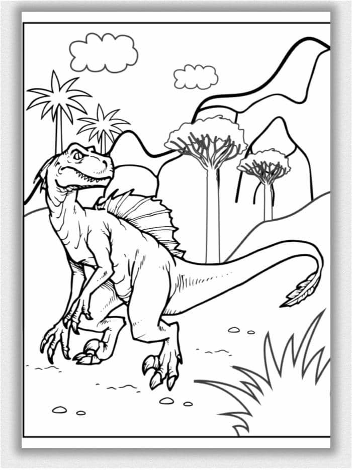 khủng long vẽ