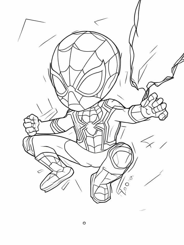 siêu nhân nhện tô màu