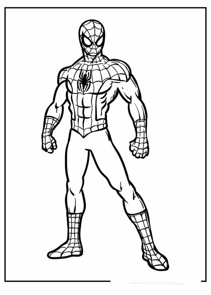 spider man tô màu người nhện