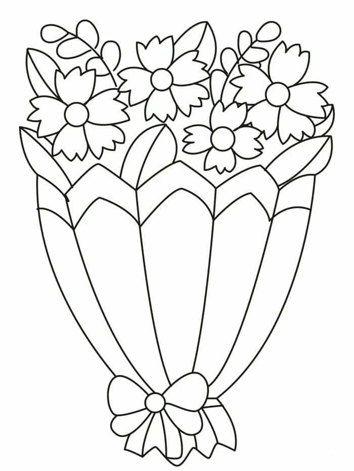 to màu bông hoa 5 cánh