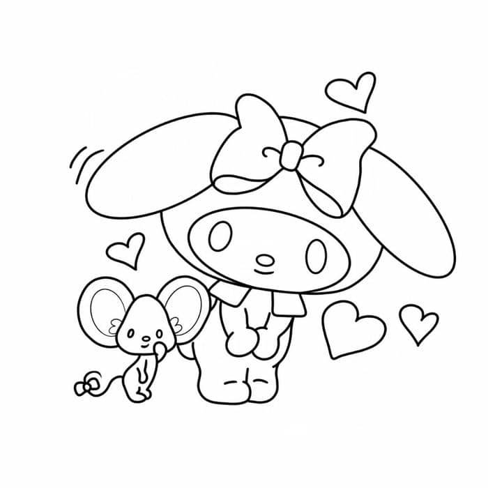 tô màu cinnamoroll cute