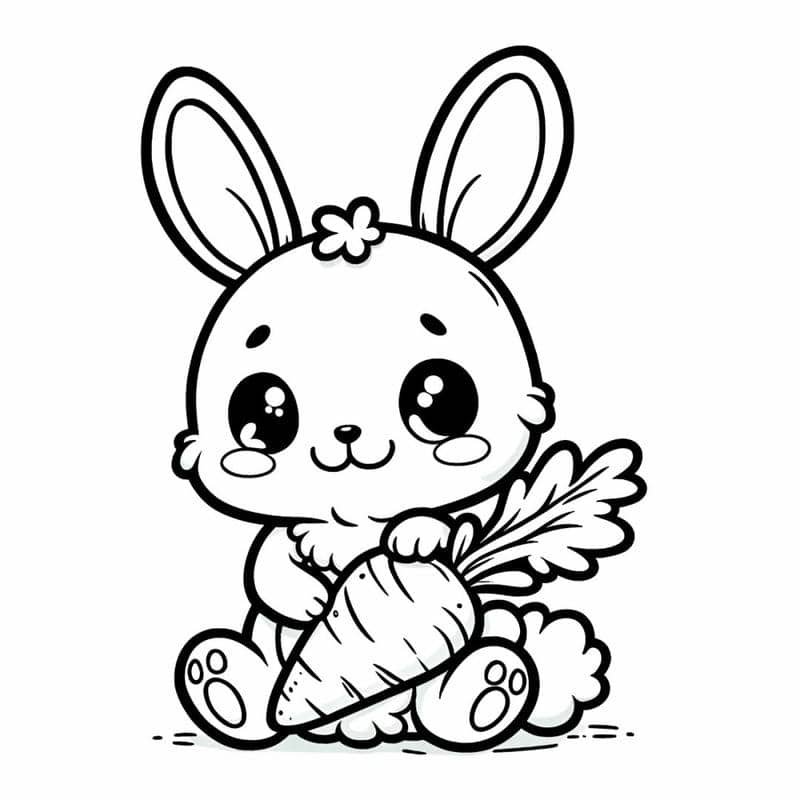 tô màu hình con thỏ