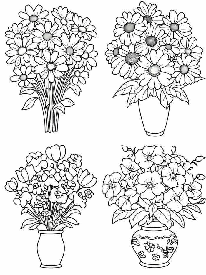 tô màu hoa