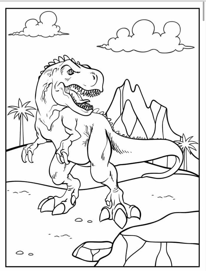 tô màu khủng long