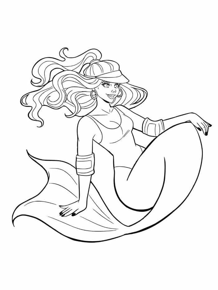 tô màu nàng tiên cá đáng yêu