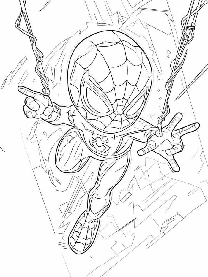 tô màu người nhện sắt