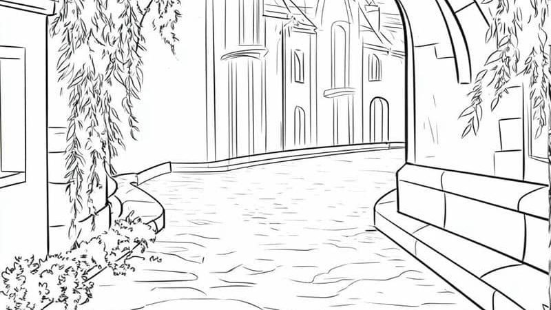 Tổng hợp 60+ ảnh tranh tô màu phong cảnh đẹp, đơn giản