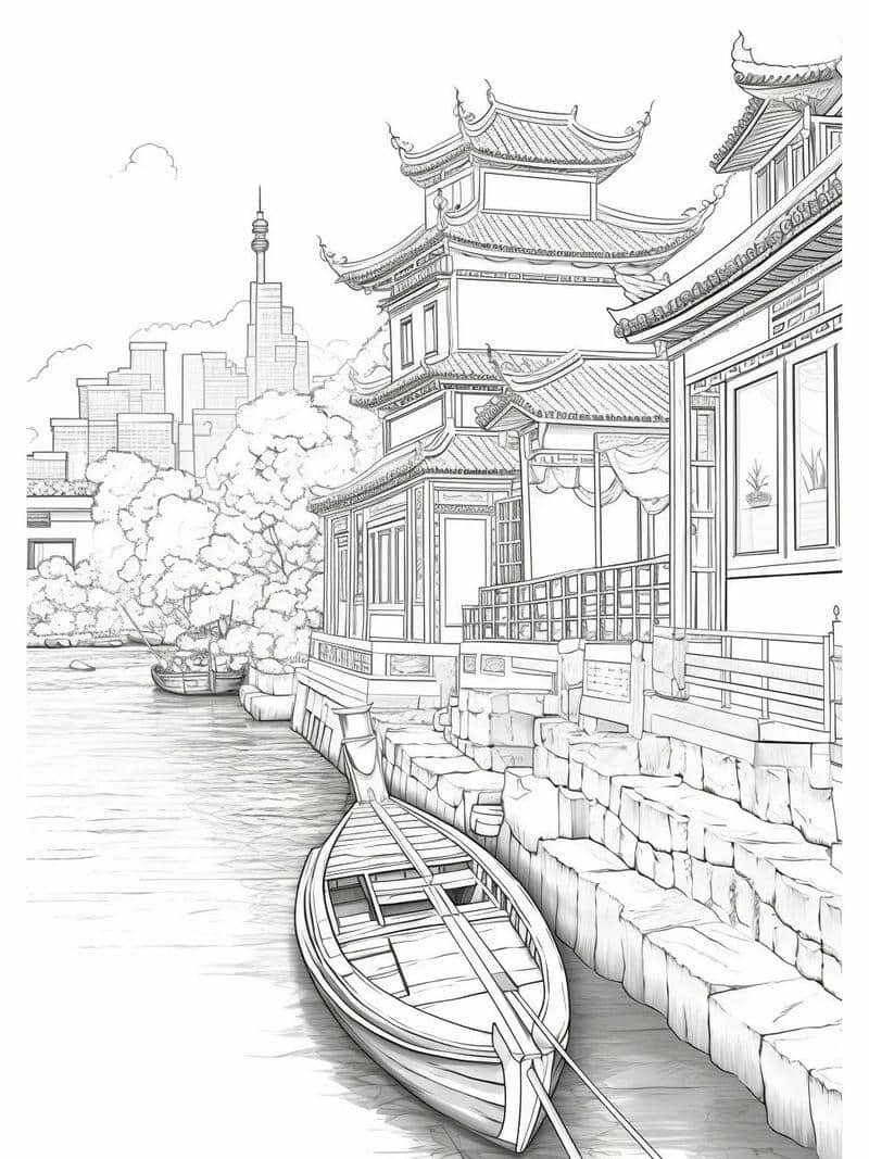 tranh phong cảnh quê hương