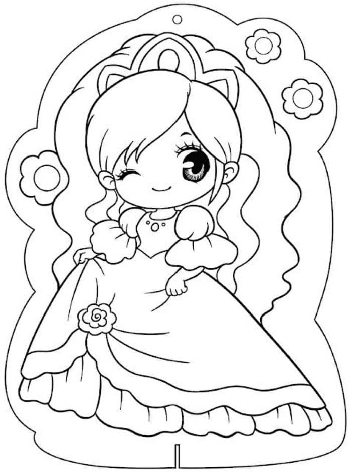 tranh tô màu búp bê giấy thay đồ