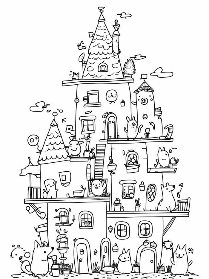 tranh tô màu cho bé 4-5 tuổi