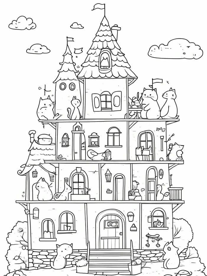 tranh tô màu cho bé 4 tuổi