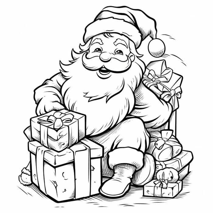 tranh tô màu giáng sinh