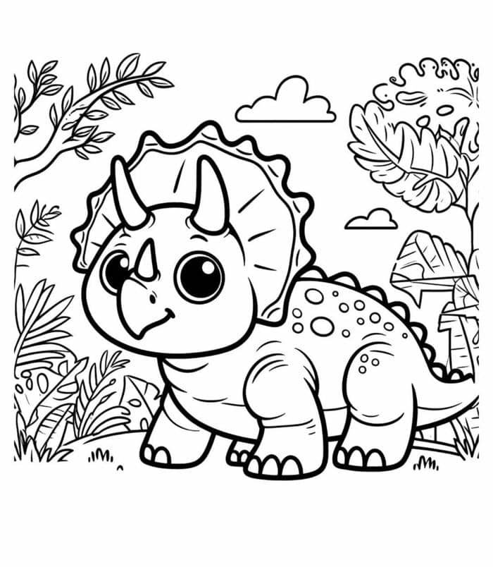 tranh tô màu khủng long bạo chúa