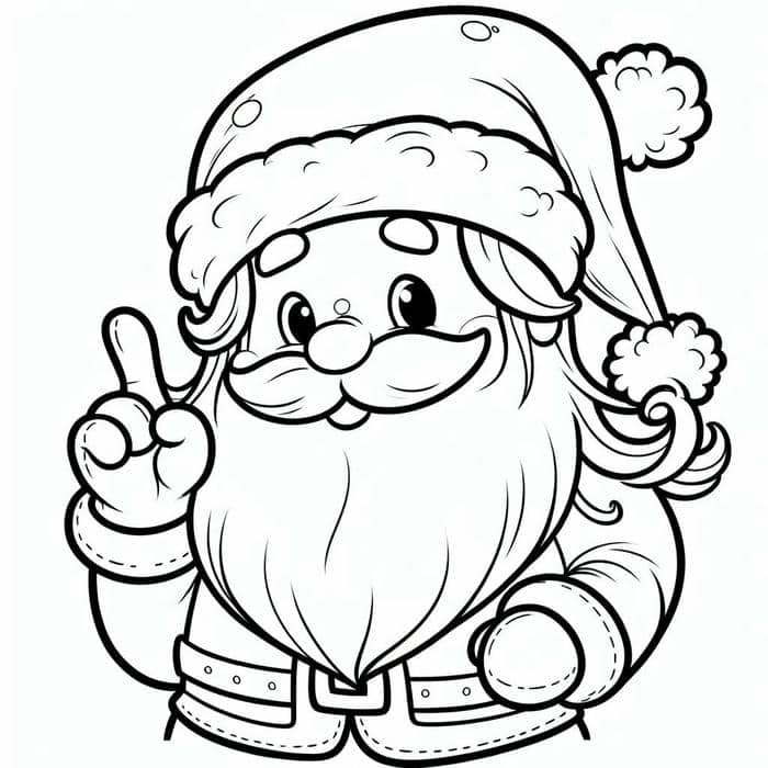 tranh tô màu ông già noel cho bé