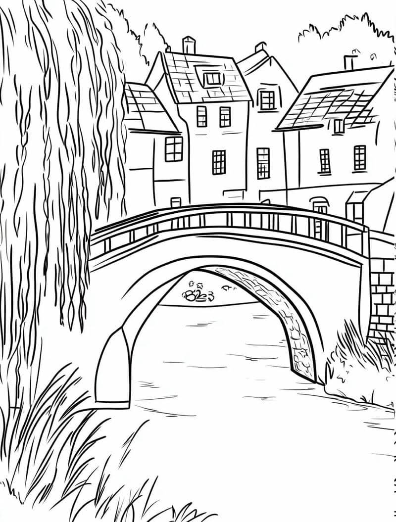 tranh to màu phong cảnh thiên nhiên