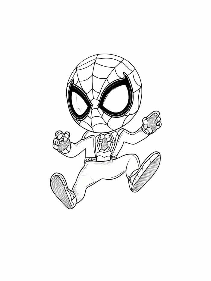 tranh tô màu spider man