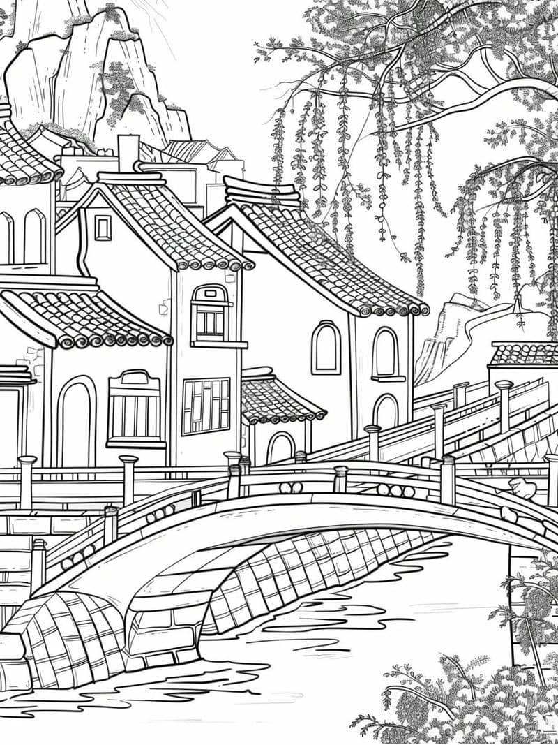 tranh tô màu thiên nhiên