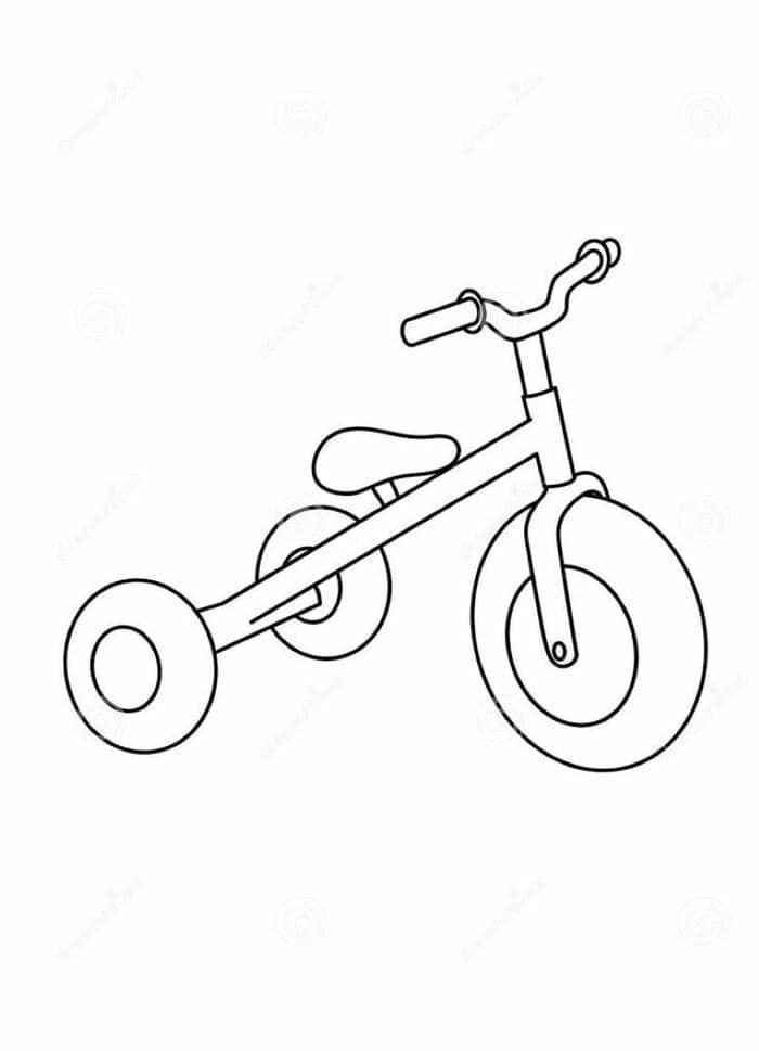 hình ảnh xe đạp tô màu