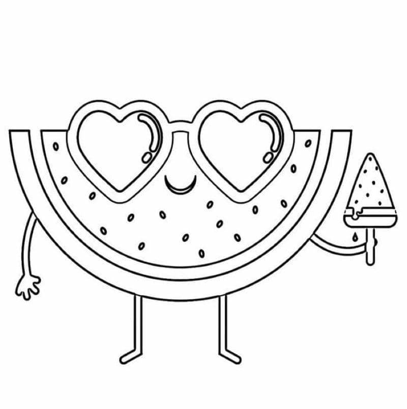 hình dưa hấu cute